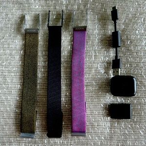 WHOOP 4.0 device, charger, and 3 wrist bands: like new